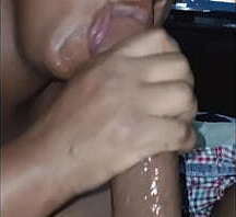 She didn'_t stop sucking til she swallowed all my cum