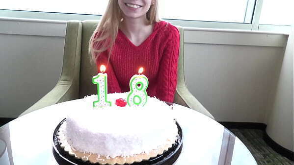 Watch this leggy year blonde newbie suck