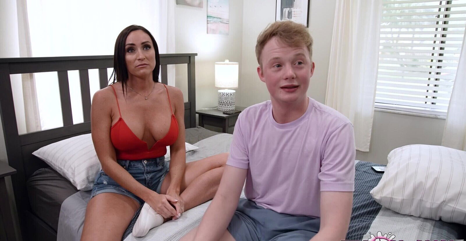 Sensual females share nerdy boy's cock in the family in the best FFM treat