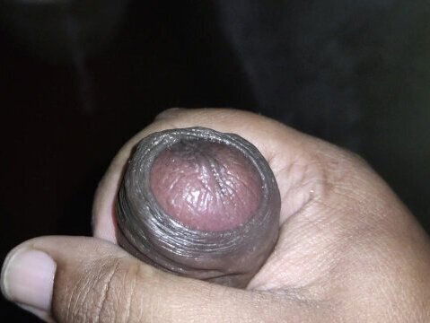 Desi Indian handjob Mature mastrubating playing with cock, peehole, frenulum, head.