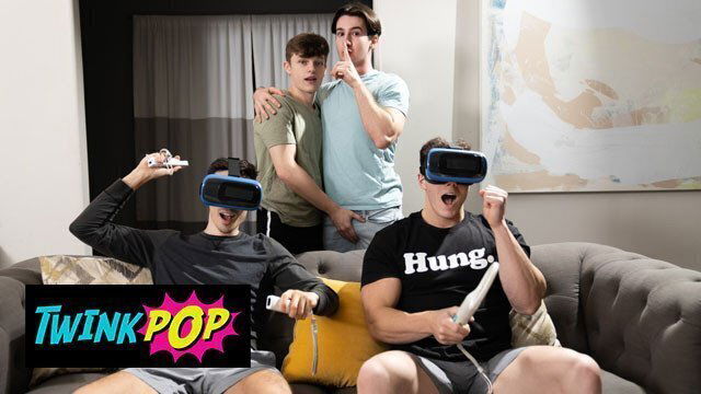 TWINKPOP Jake Preston Fucks Caleb Manning Plank Piledriver, Then Shoots Load Mouth