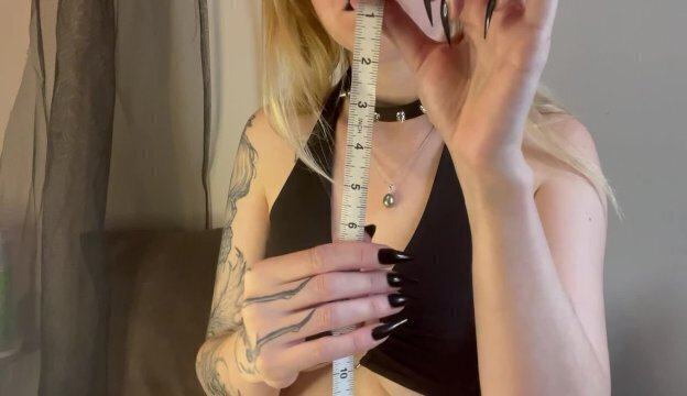 goth girl humiliates your small with countdown