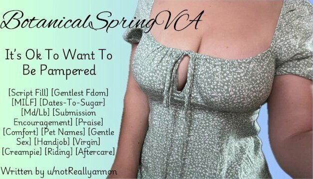 [F4M] It's Want Pampered [Audio Porn]