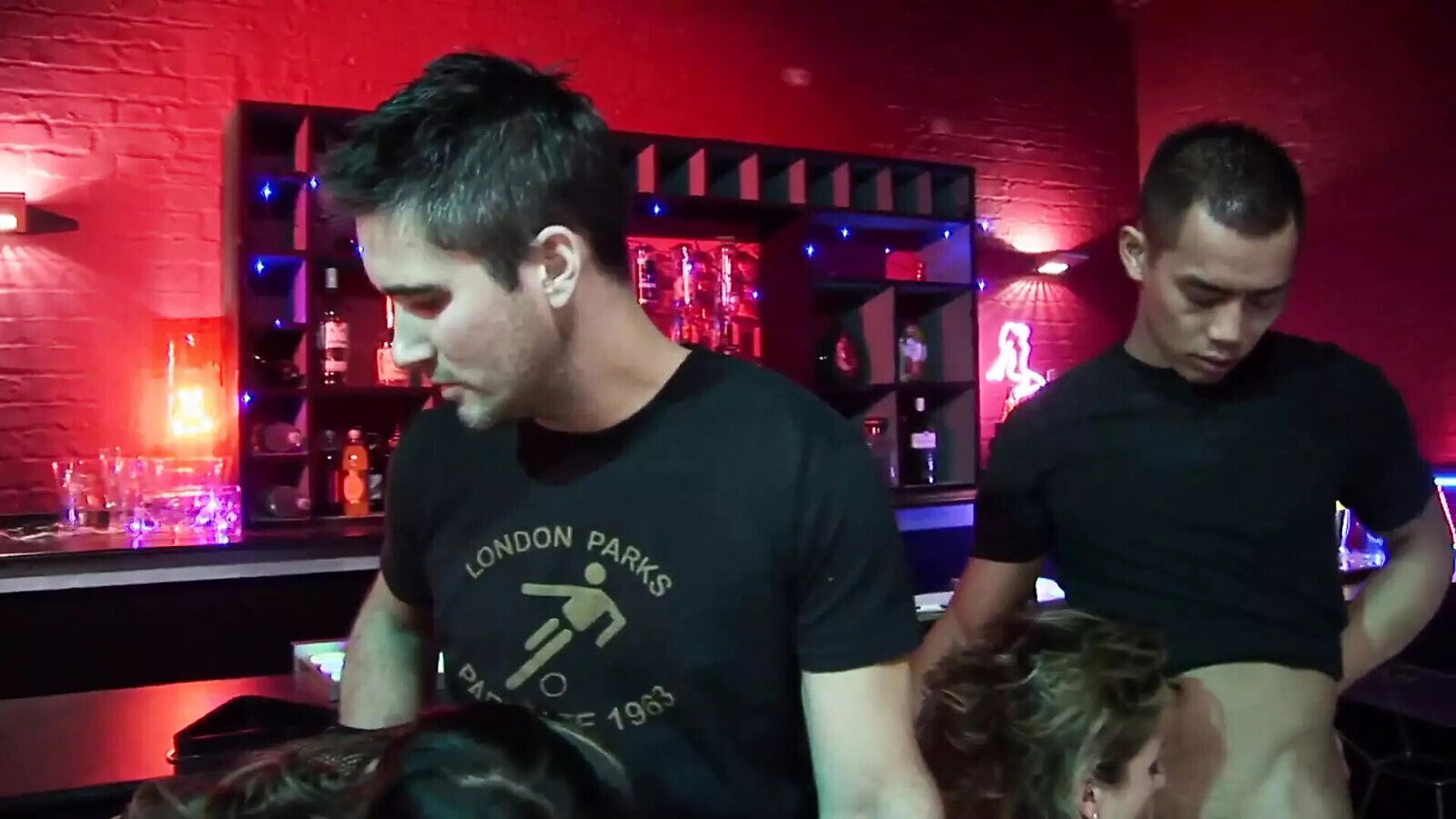 Group with Sahara Knight Isabel horny