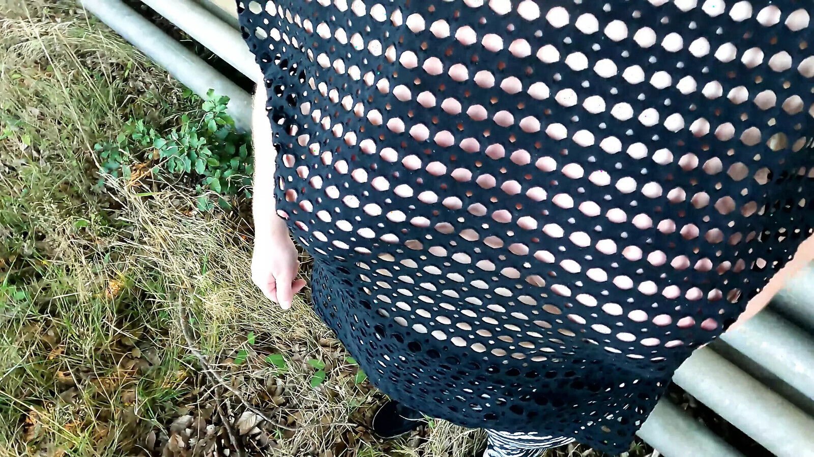 Right next cornfield, beaten