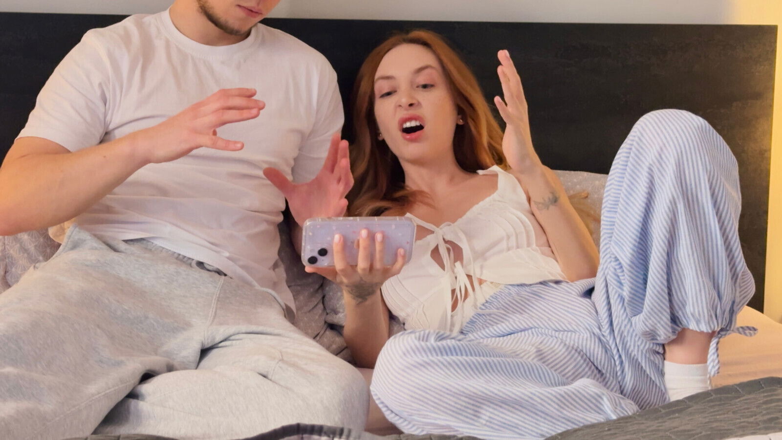 Caught stepsister watching porn fucked tight pussy!