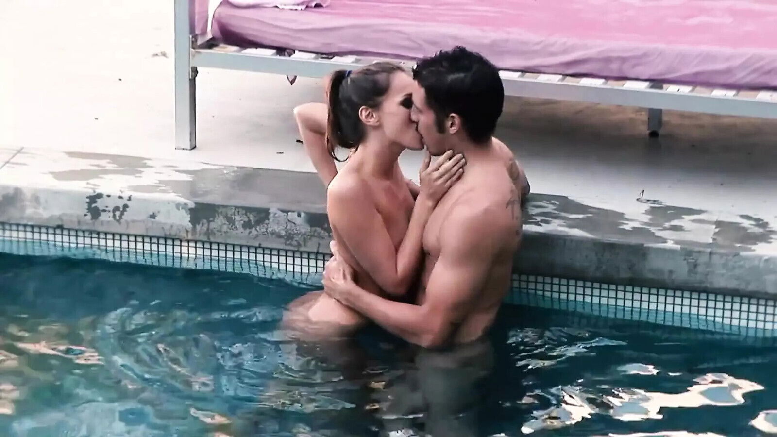 Tori Black Enjoys Poolside Fuck with Dicked Lover