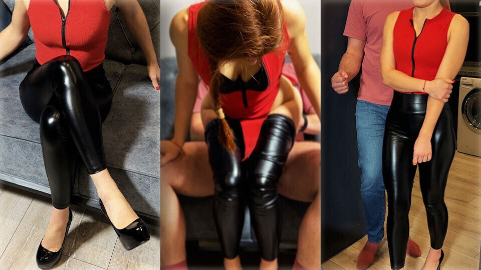 Neighbor Tight Leggings Walks Mistake Ends Getting Pounded! (Mobile