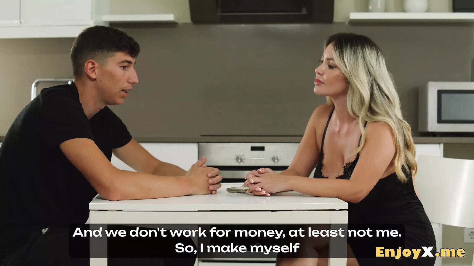 Tatiana Alvarez, a buxomy pornstar, BJ's and ravages hardcore for a cum shot on her stunning face.