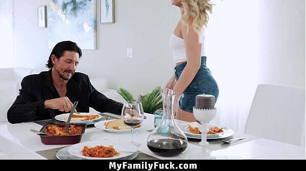 Little Stepdaughter Sucking Stepdad'_s Under Table Myfamilyfuck