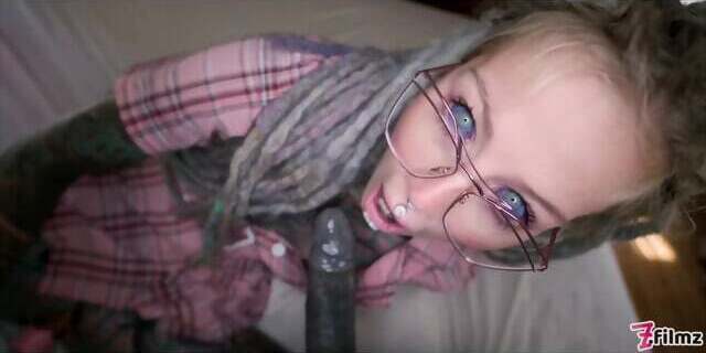 Nerdy Tattoo Teen Glasses Rough Fuck