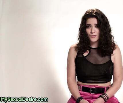 Amateur cutie talks about fantasies