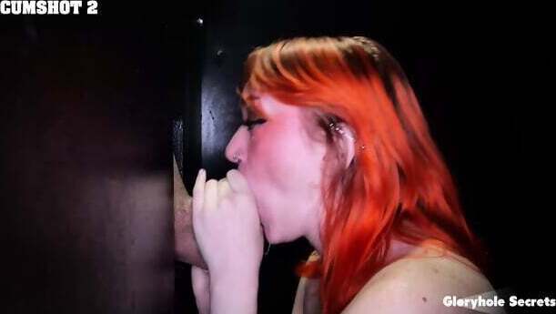 Gloryhole Secrets Fiery Inked Redhead Loves Deepthroating Cocks Gloryhole