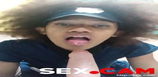 Curly police officer with blue sucks dildo colleagues.