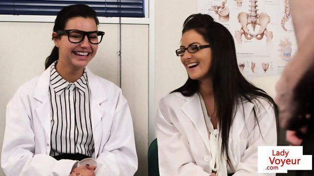 CFNM voyeur doctors giving office