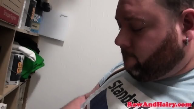 Pierced superchub masturbates stock closet