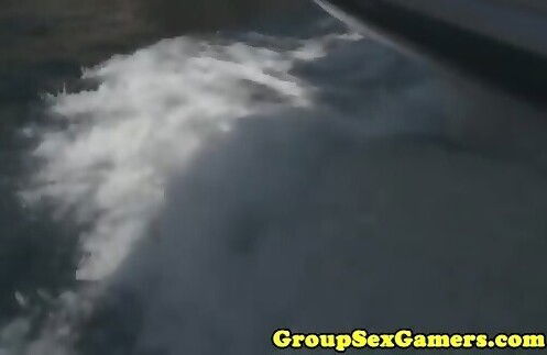 Beach Game Group Pussyfucking