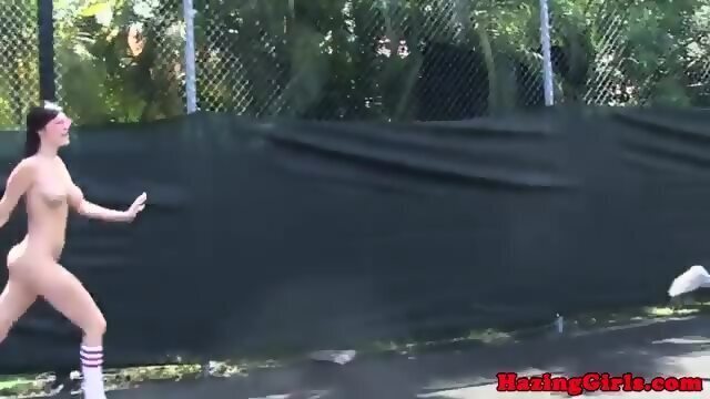 College Lesbos Eating Pussy Outdoors