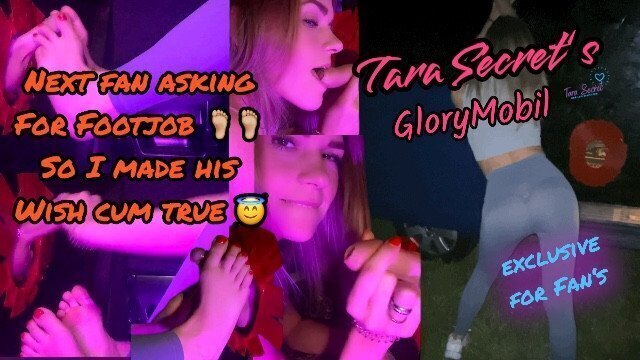 Tara Secret GloryMobil Next asking Footjob GloryHole! made wish come true