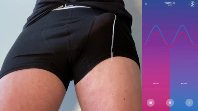 Hands free prostaste orgasm machine compilation