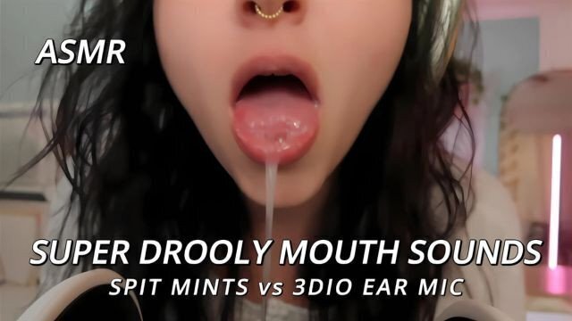 ASMR Licking Drooling Spit Mint Taste