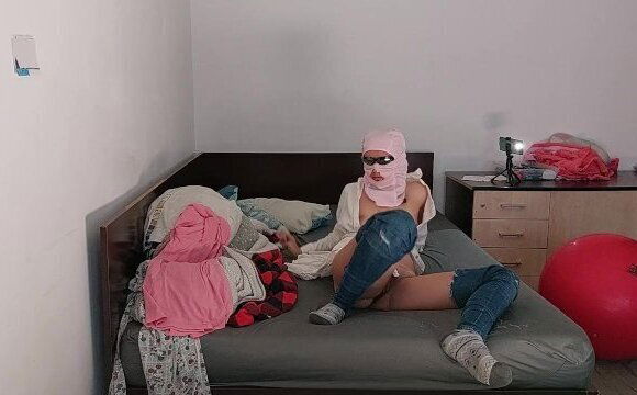 Sexy brunette tries undressed clothes. Amateur wife hairy pussy, ass,