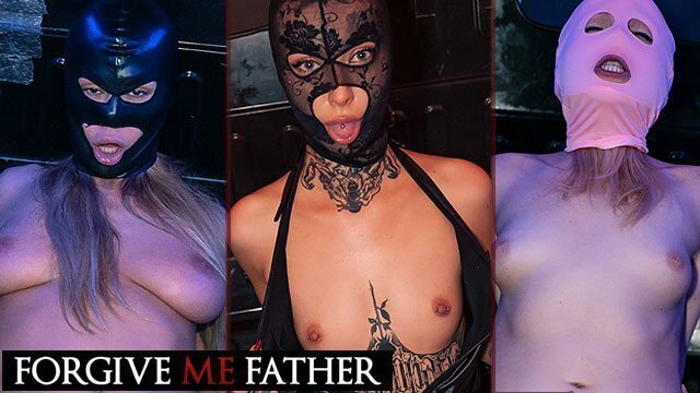 Masked amateur women have with stranger Forgive Father COMPILATION