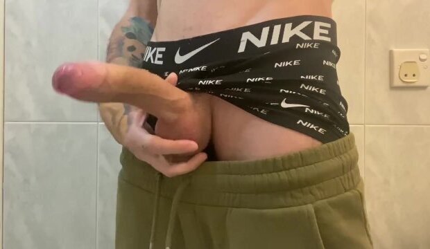 domin with dick jerks cums