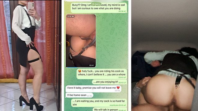 real chat: Girlfriend fuck colleague dinner cheating