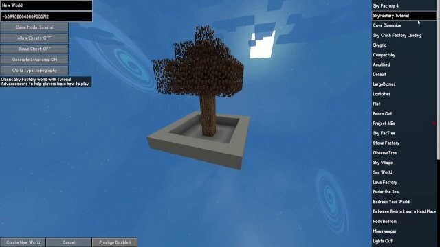 SkyFactory Cobblestone Generator