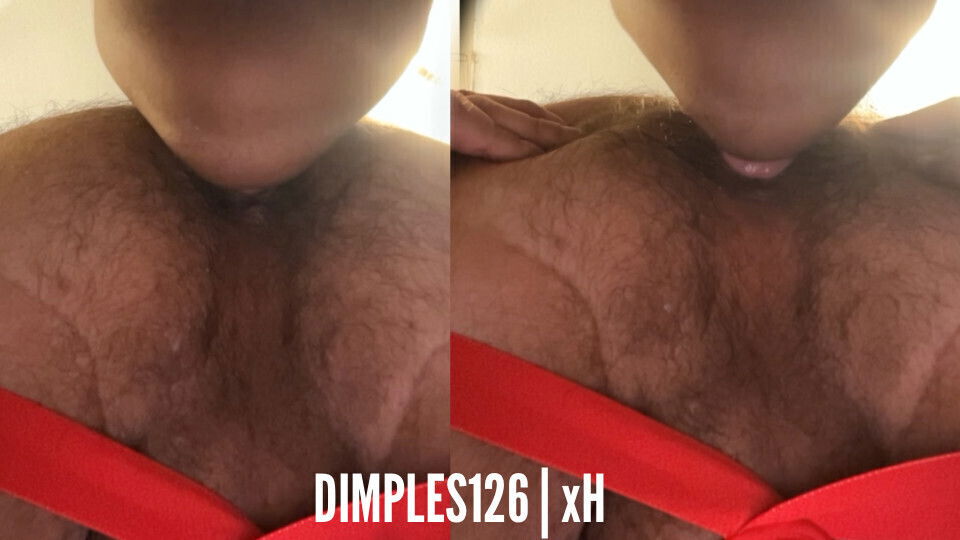 DIMPLES126 RIMMING SUCKING LOVER'S HAIRY ASSHOLE