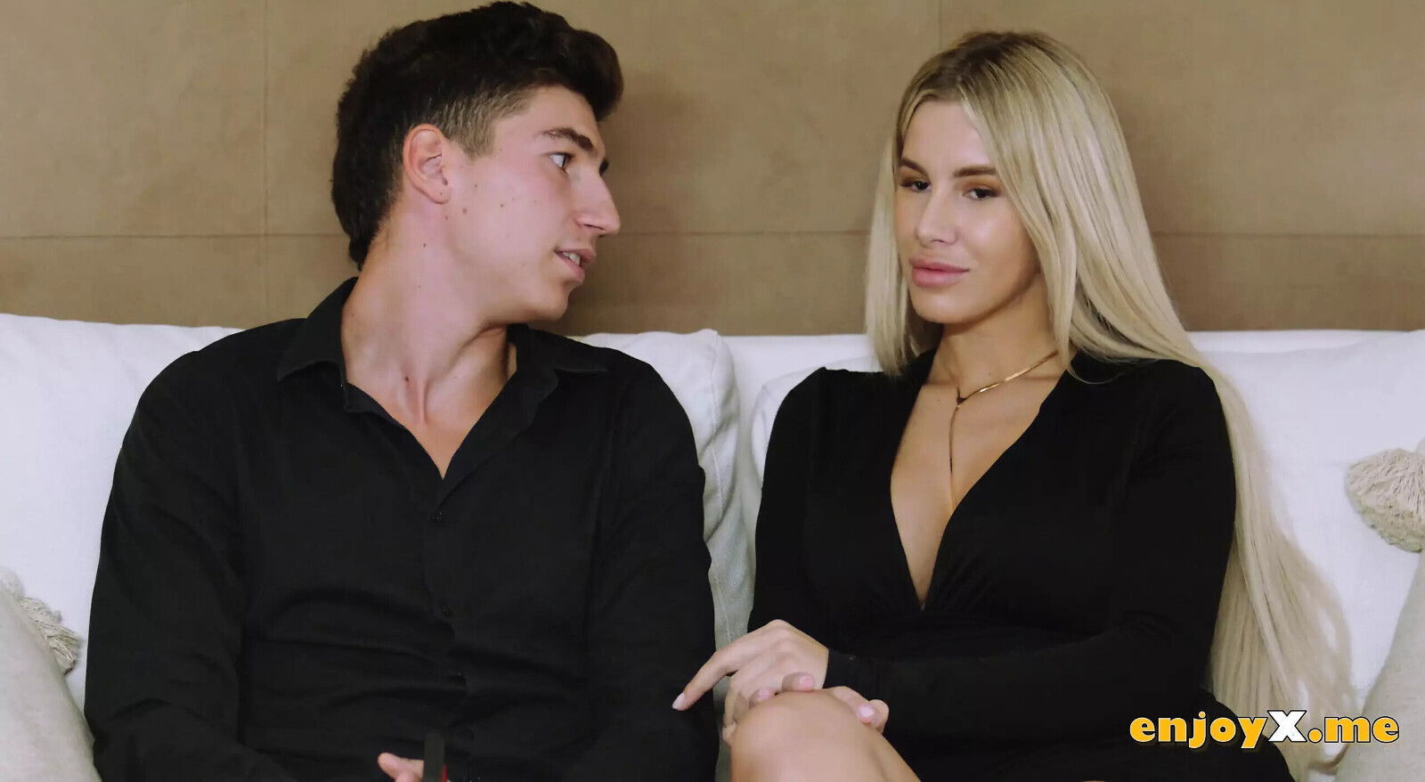 Busty light-haired Ema Karter rails a hard beef whistle with pierced nipples.