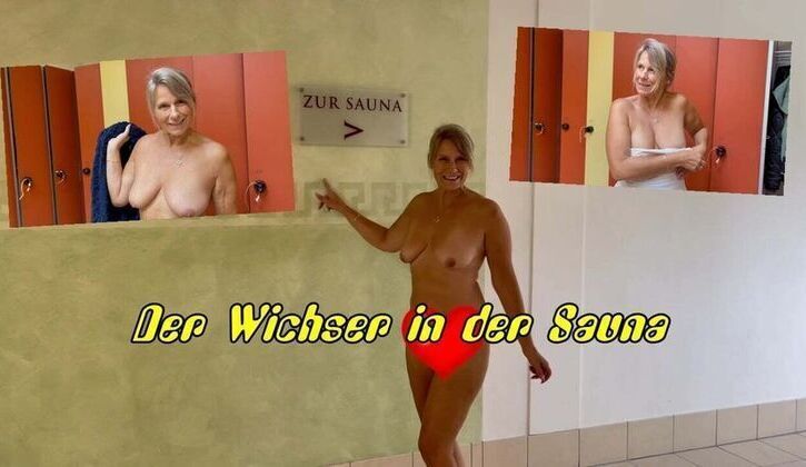 Blonde MILF SweetSusi Jerks German Sauna Nudist Cumshot