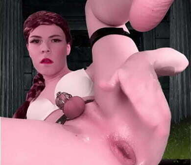 Lara Croft Tomb Raider Jessica Bloom Fisting &amp_ Stretching