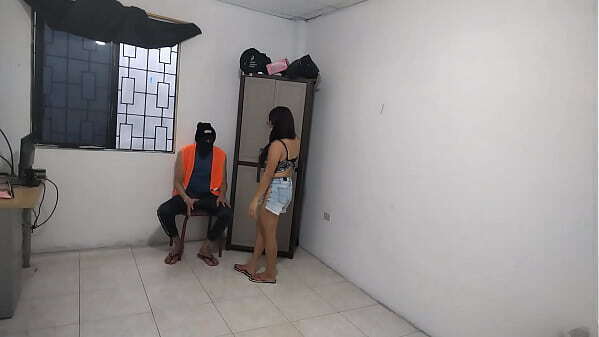 wife goodbye husband!! Then she'_s left alone home touching delicious