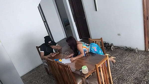 Exclusive!! asked stepbrother help with some chores, then really horny ended doing something unexpected.