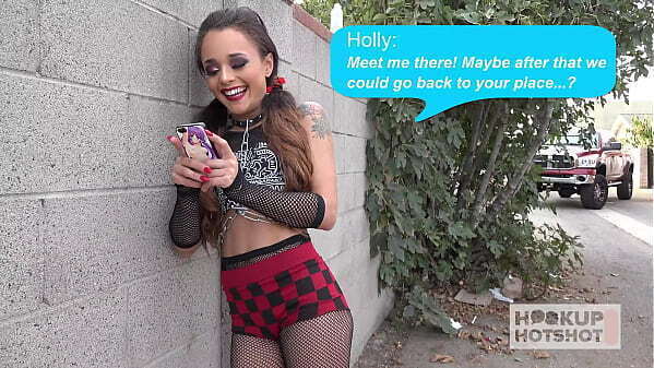 Tiny Goth Girl Holly Hendrix'_s Pushes Huge