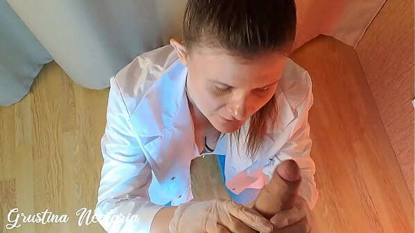 Toxic Russian doctor tried dominate during medical examination, fucked mouth ASMR