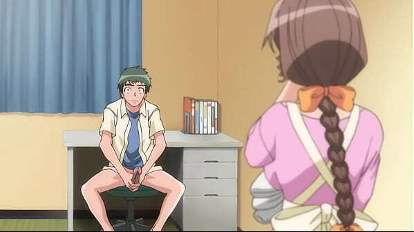 Uncensored Hentai stepmother catches jerking off!!