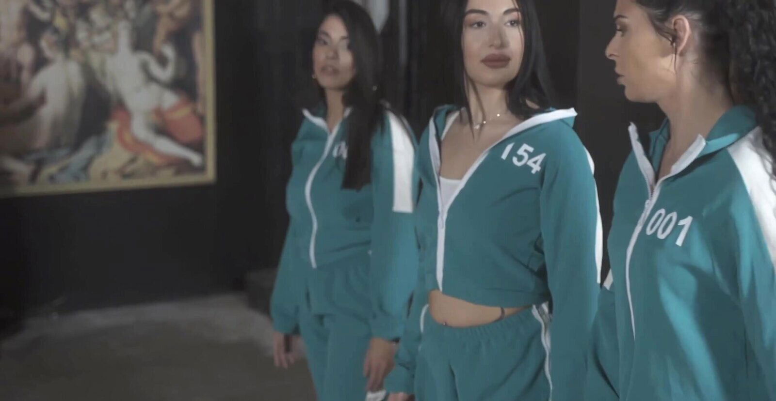 Kinky Squid Game parody with hotties Bianca Clara Ortiz