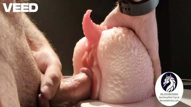 Massive Breeding Cocks Fill Aluras Elegant Dragon Holes Furry Sextoy from Delices Defendus