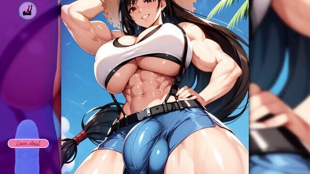 Futanari Training Stairs Goddess.[Anal dildo JOI}