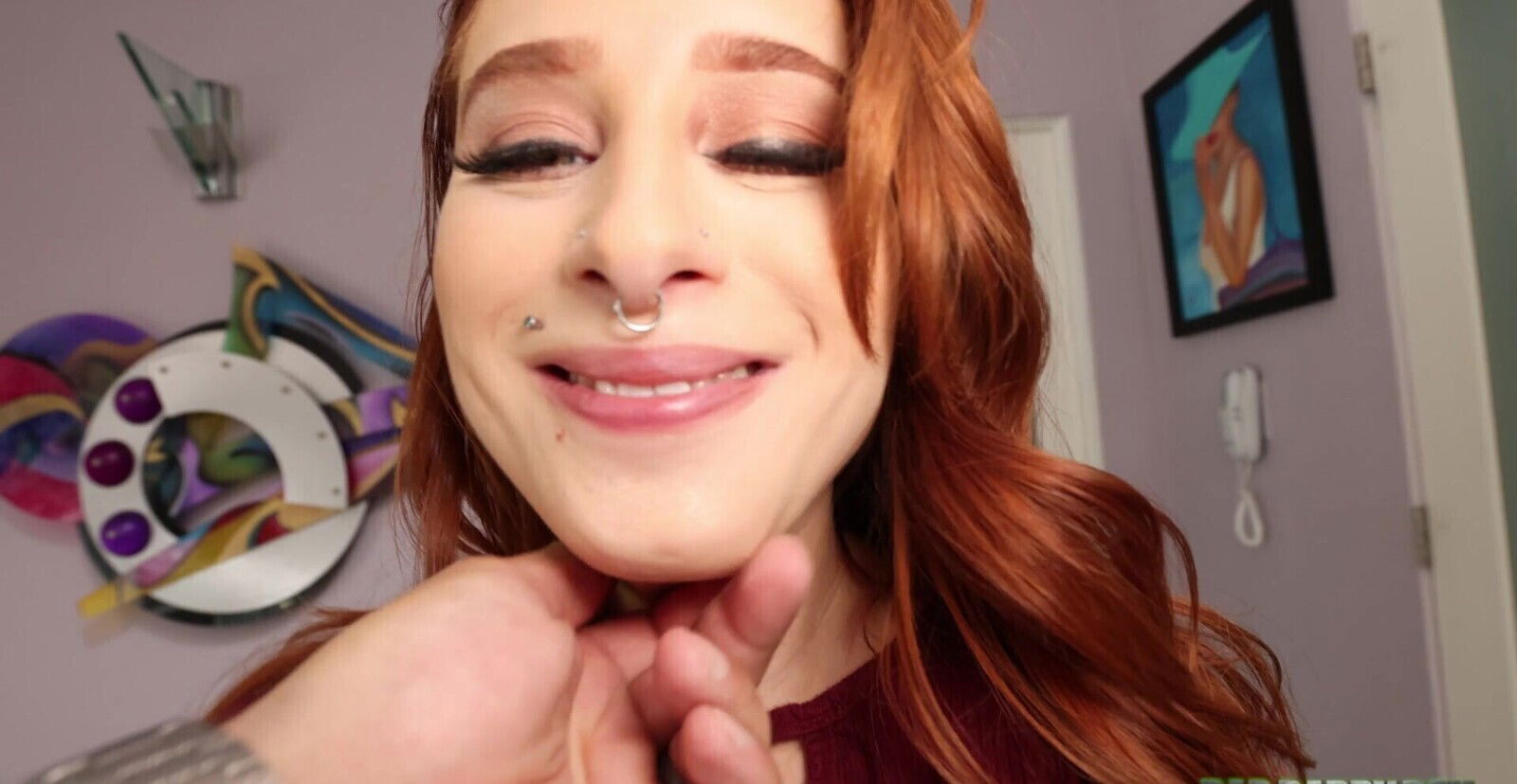 video redhead Alice Marie riding lover's