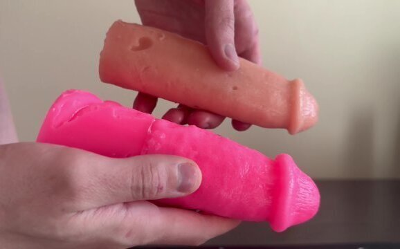Cloning dick with clone-a-willy+balls (dark pink) Admiral Ball Dual Ring