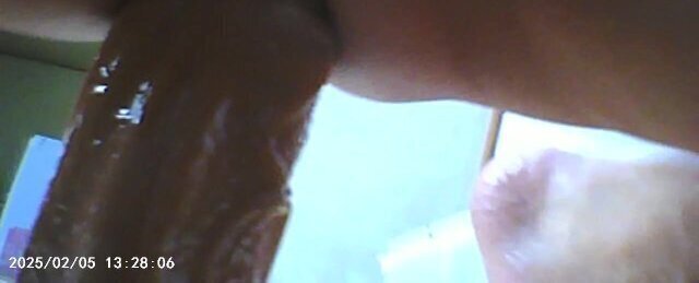 大きなデイルドでアナルをファック