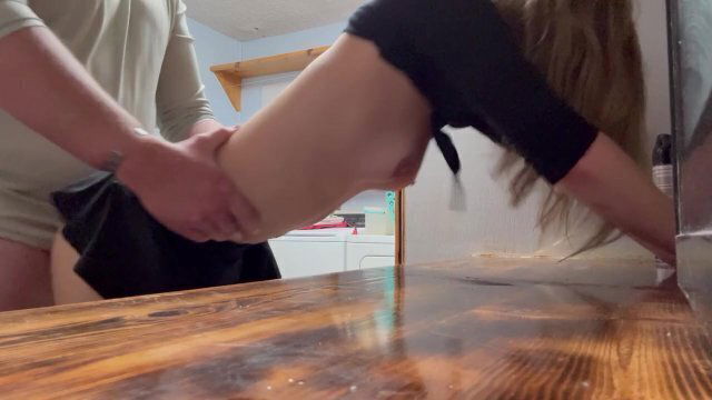 Teen Babysitter Sneak Fuck Pantry