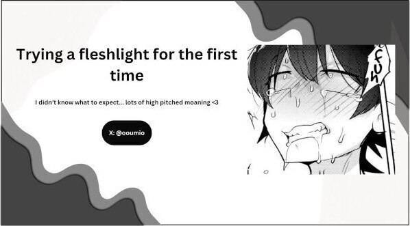 Trying fleshlight first time...