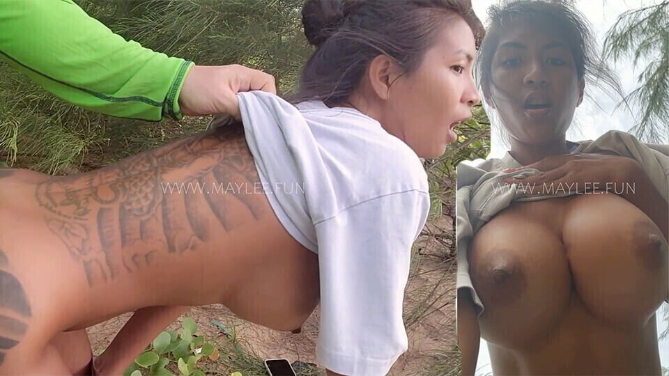 Thai Slut Fucked Beach