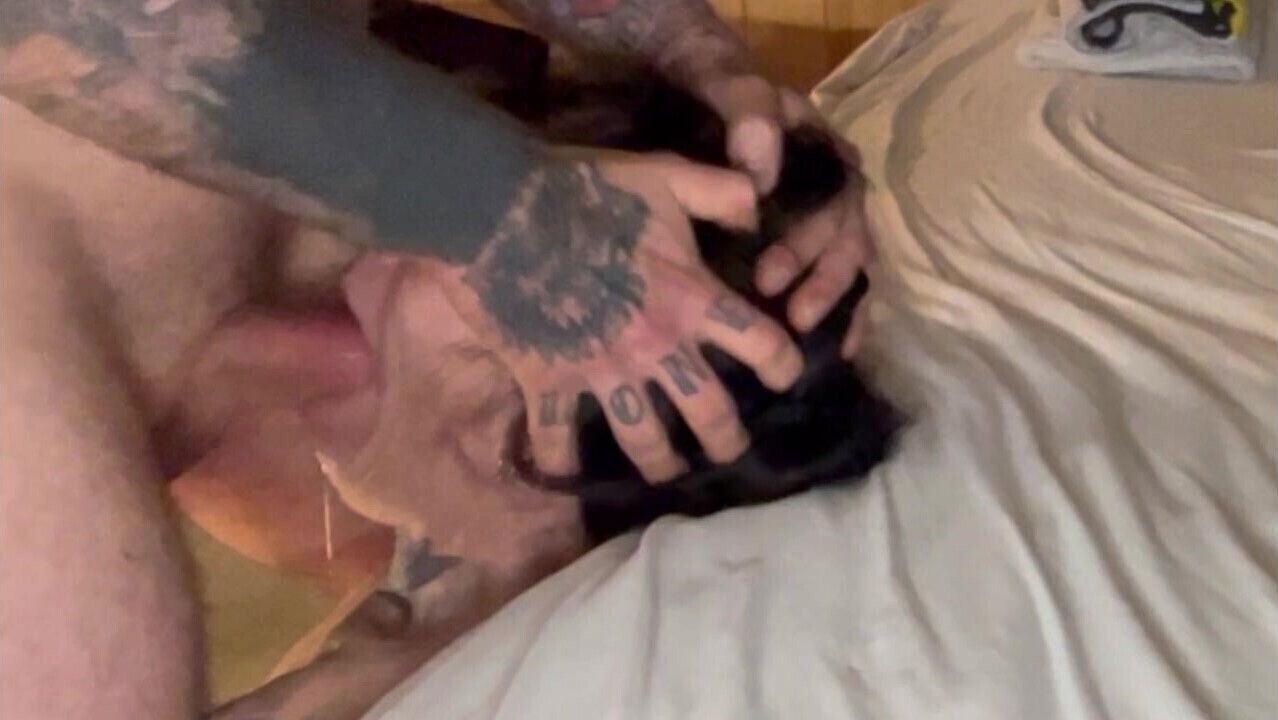 giving blowjob getting facefucked