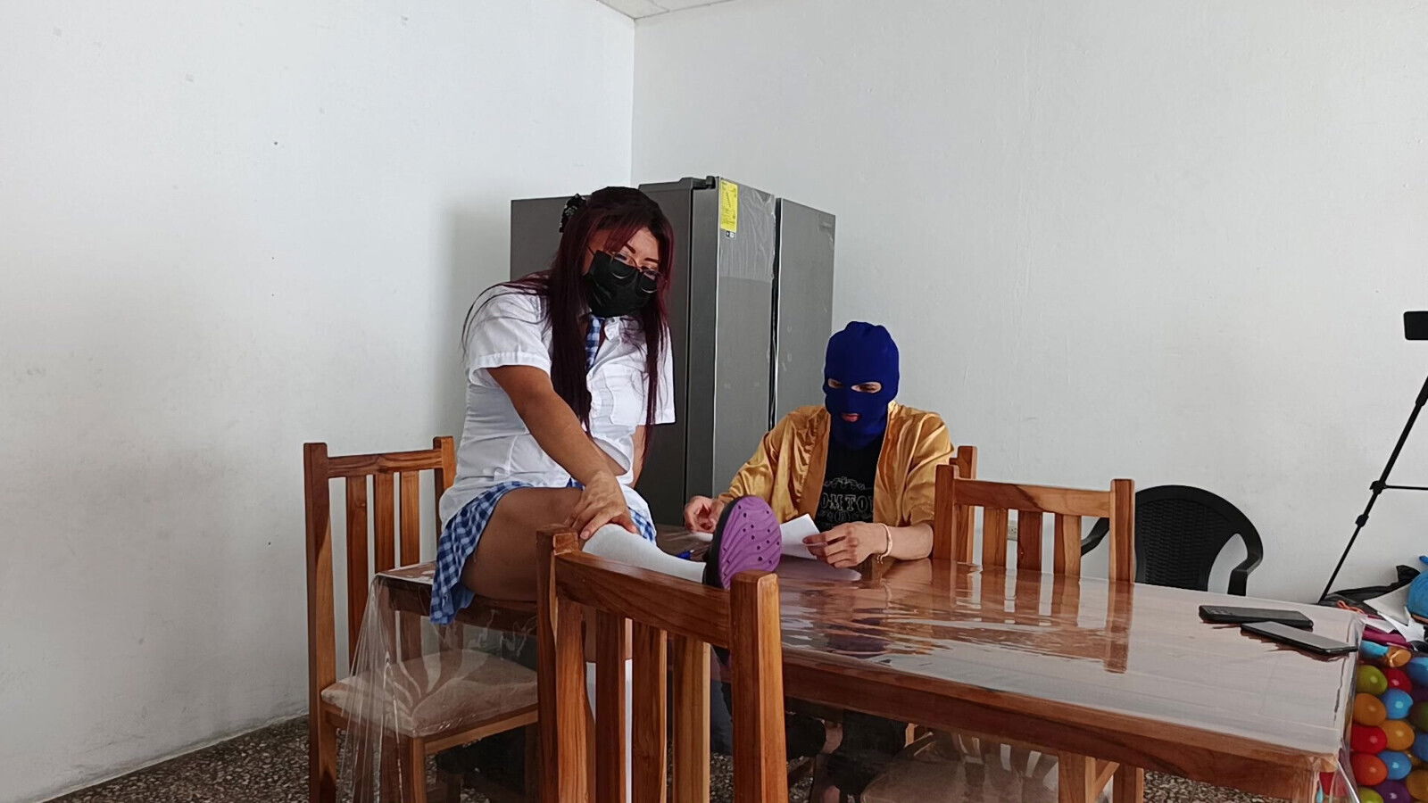 filmed showing boobs